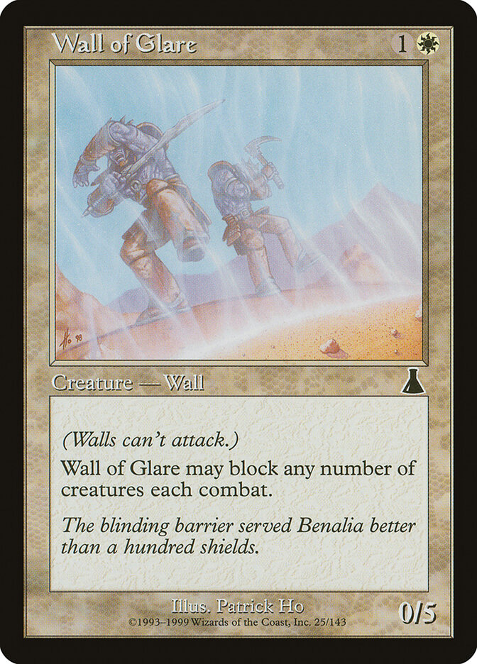 Barreira Fulgurante / Wall of Glare - Magic: The Gathering - MoxLand