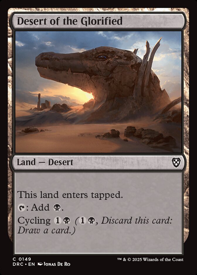Deserto da Glorificada / Desert of the Glorified - Magic: The Gathering - MoxLand