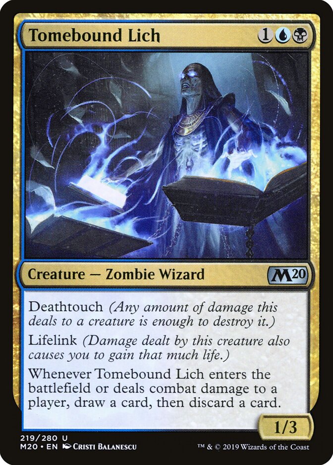 Lich Prisioneiro dos Tomos / Tomebound Lich - Magic: The Gathering - MoxLand