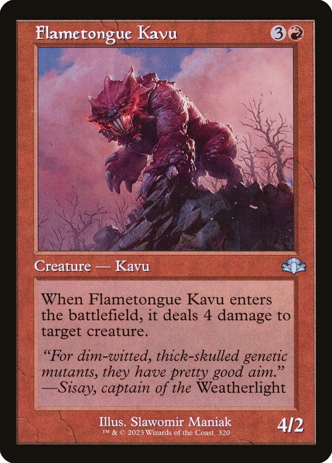 Kavu de Língua Flamejante / Flametongue Kavu - Magic: The Gathering - MoxLand