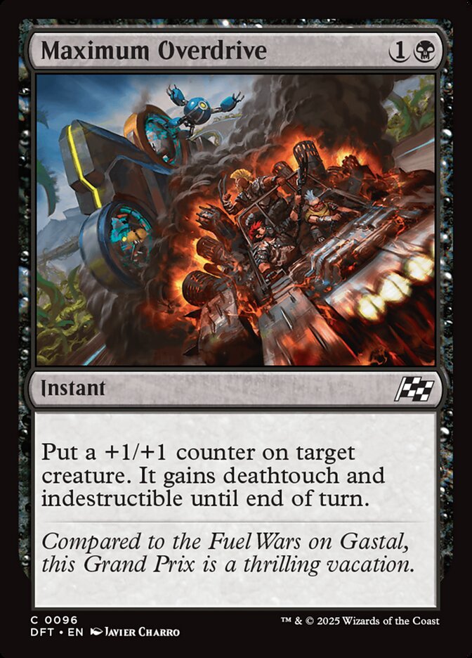 Sobremarcha Máxima / Maximum Overdrive - Magic: The Gathering - MoxLand