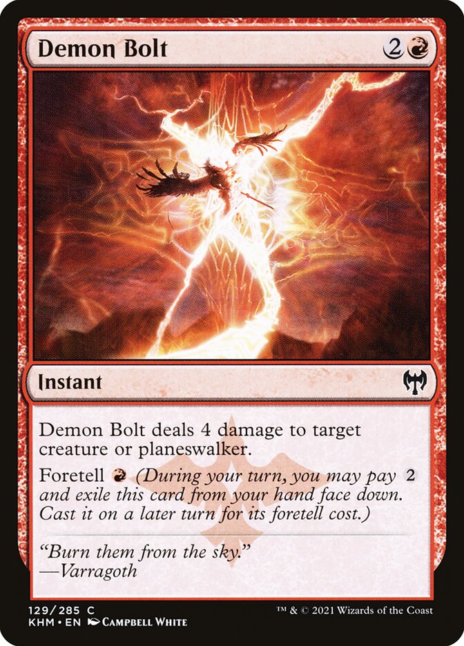 Raio Demoníaco / Demon Bolt - Magic: The Gathering - MoxLand