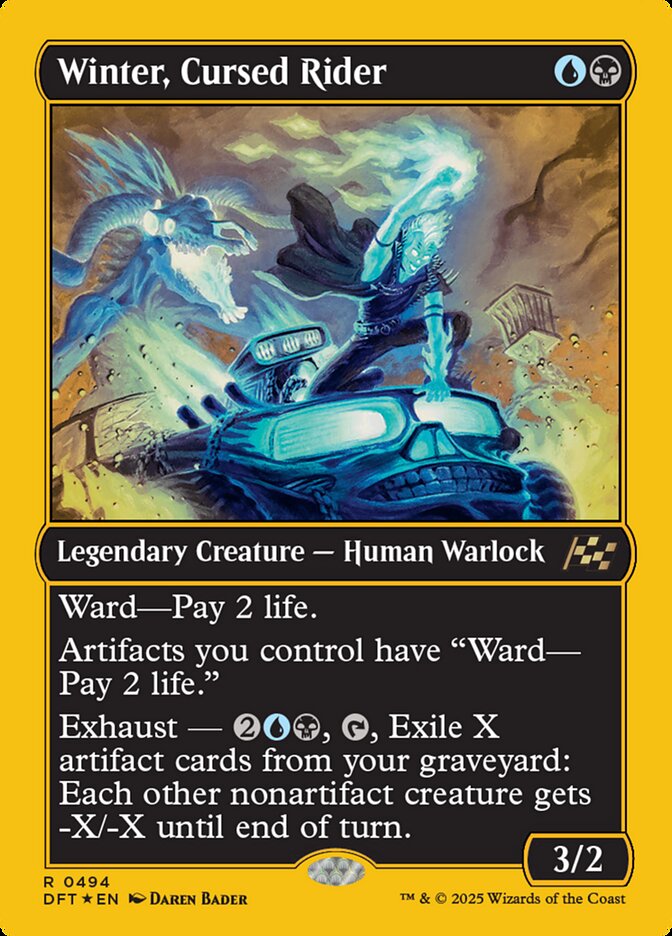 Winter, Piloto Amaldiçoado / Winter, Cursed Rider - Magic: The Gathering - MoxLand