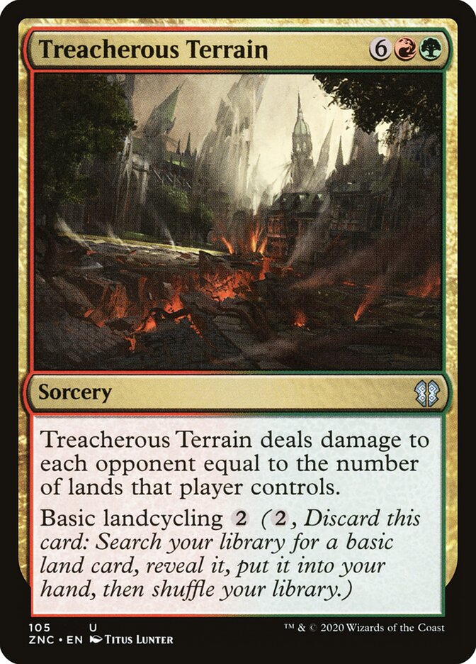 Terreno Traiçoeiro / Treacherous Terrain - Magic: The Gathering - MoxLand