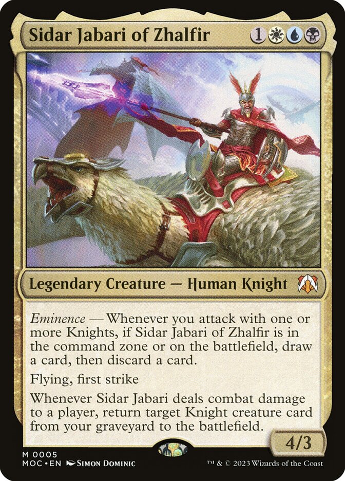 Sidar Jabari de Zhalfir / Sidar Jabari of Zhalfir - Magic: The Gathering - MoxLand