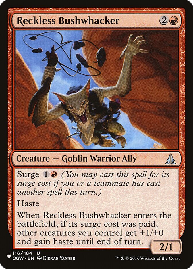 Guerrilheiro Imprudente / Reckless Bushwhacker - Magic: The Gathering - MoxLand