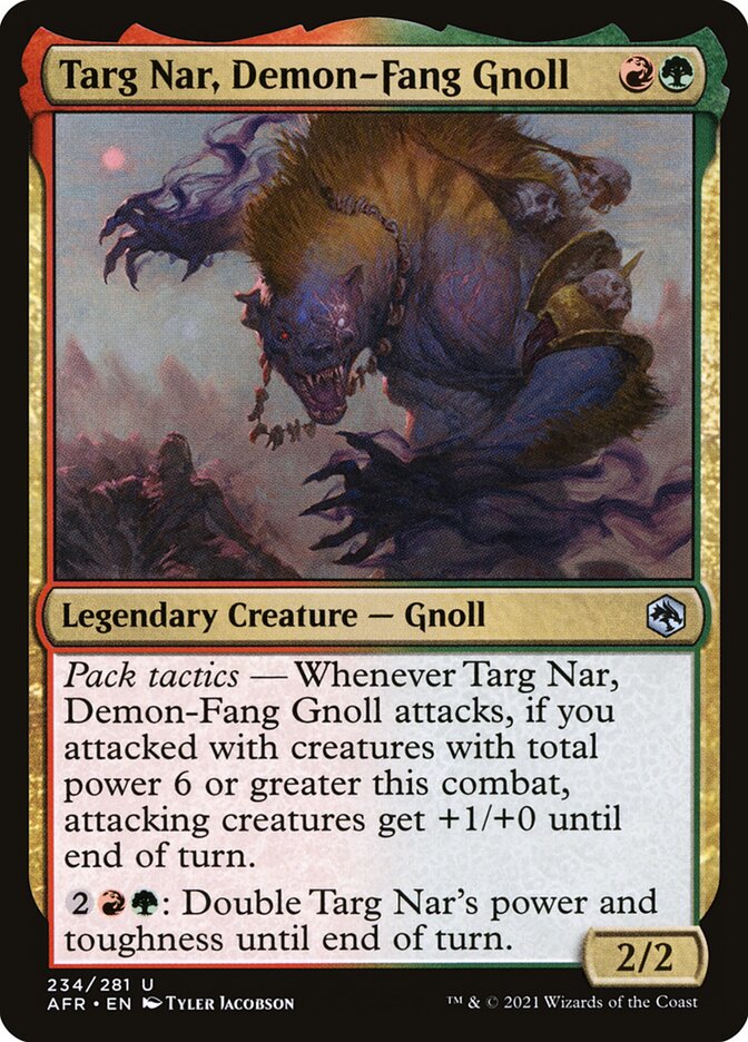 Targ Nar, Gnoll da Presa Demoníaca / Targ Nar, Demon-Fang Gnoll - Magic: The Gathering - MoxLand