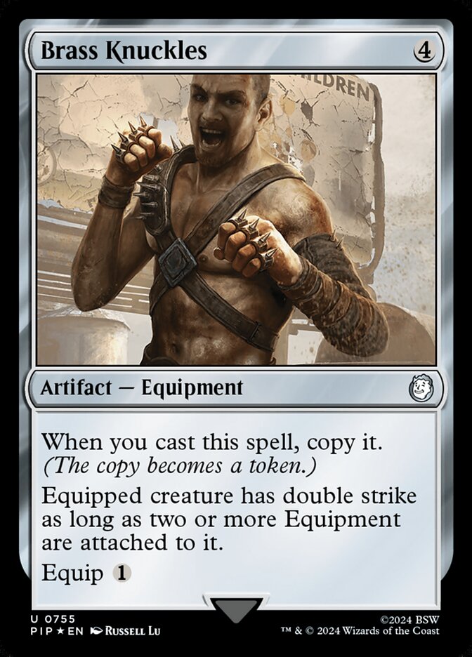 Soqueira Flamejante / Brass Knuckles - Magic: The Gathering - MoxLand