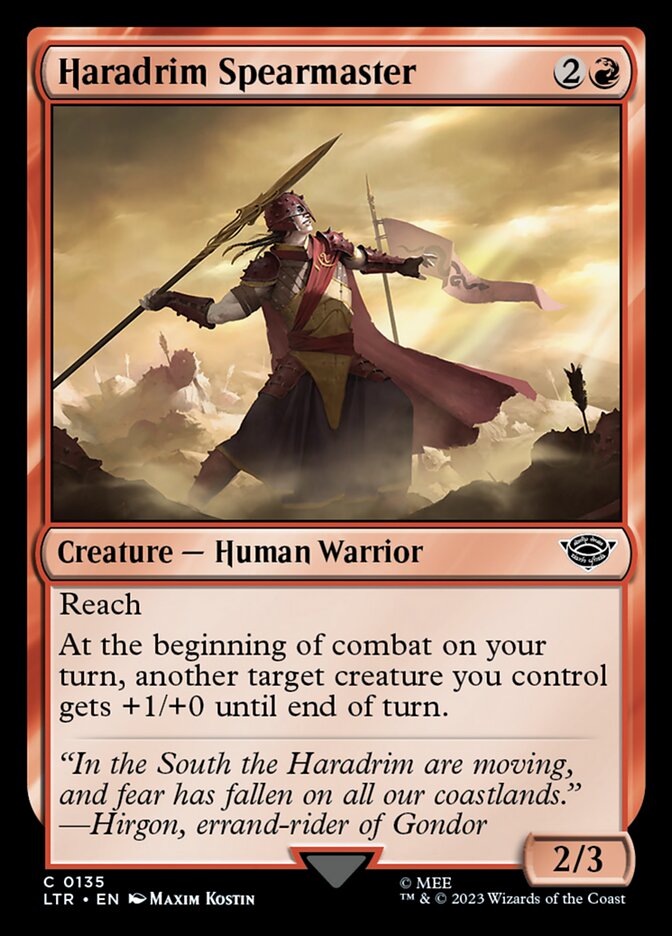 Mestre de Lança Haradrim / Haradrim Spearmaster - Magic: The Gathering - MoxLand