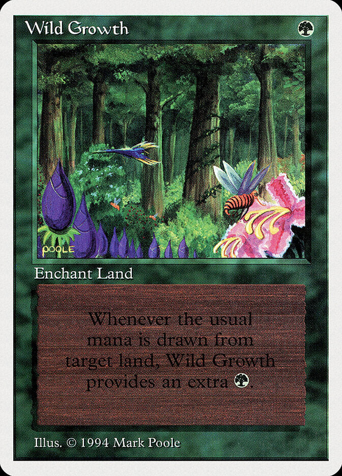 Crescimento Virente / Wild Growth - Magic: The Gathering - MoxLand