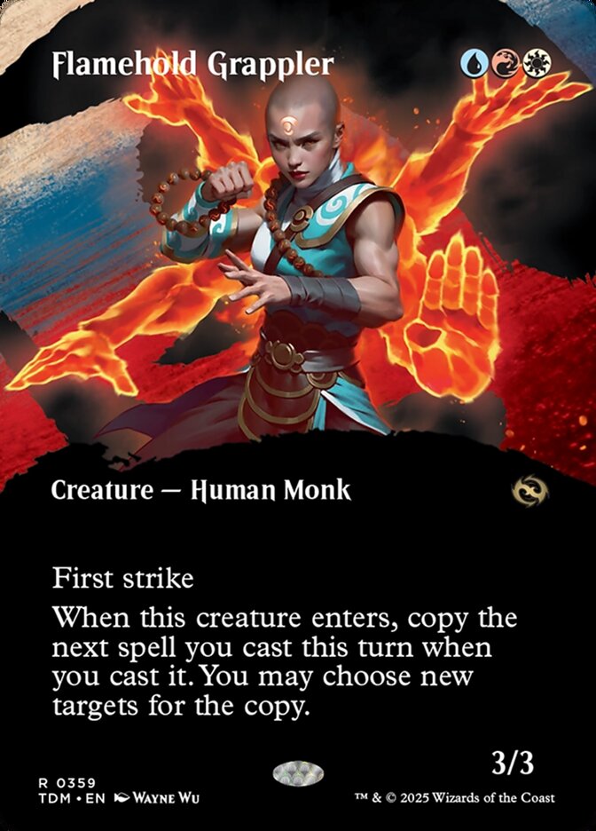 Lutadora Guarda-chama / Flamehold Grappler - Magic: The Gathering - MoxLand