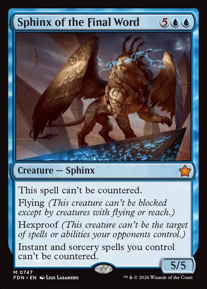 Esfinge da Palavra Final / Sphinx of the Final Word - Magic: The Gathering - MoxLand