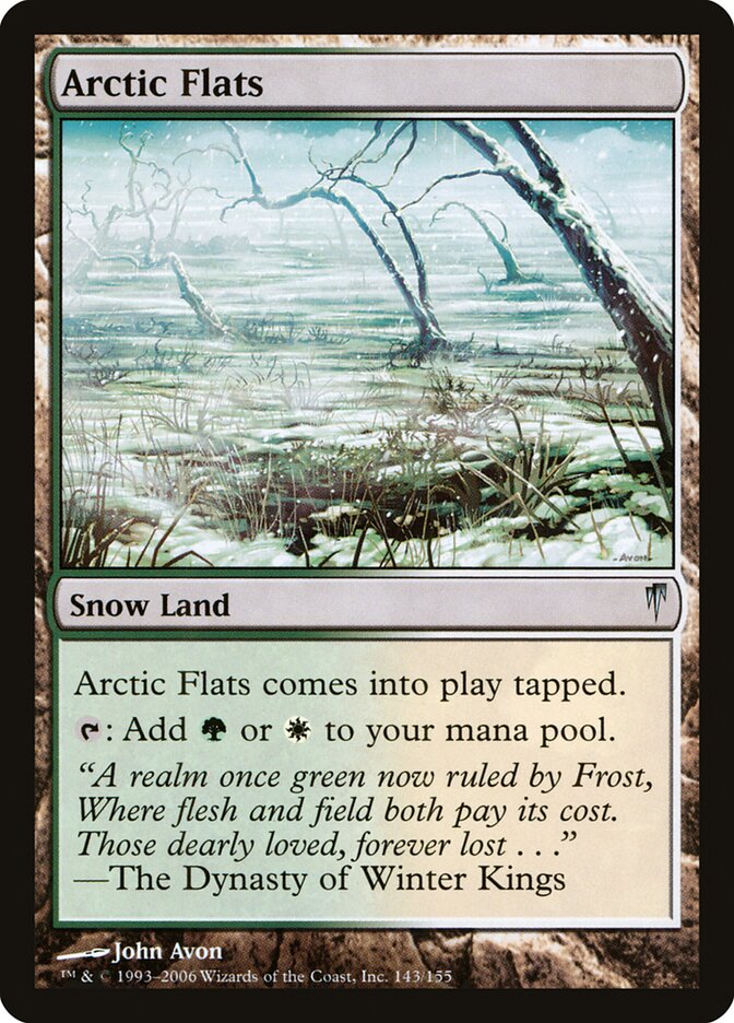 Planície Ártica / Arctic Flats - Magic: The Gathering - MoxLand