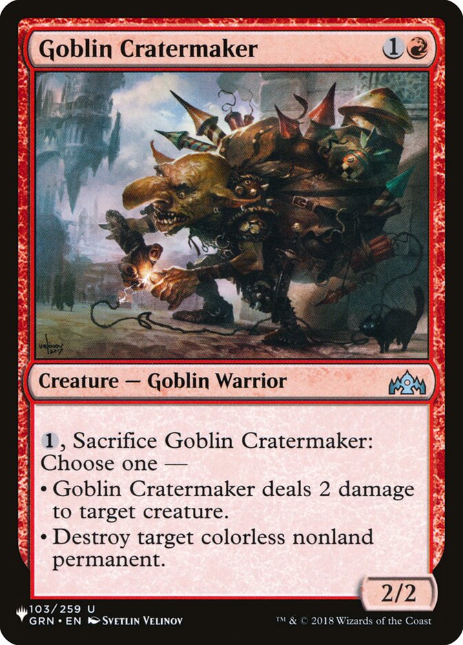 Cratereiro Goblin / Goblin Cratermaker - Magic: The Gathering - MoxLand
