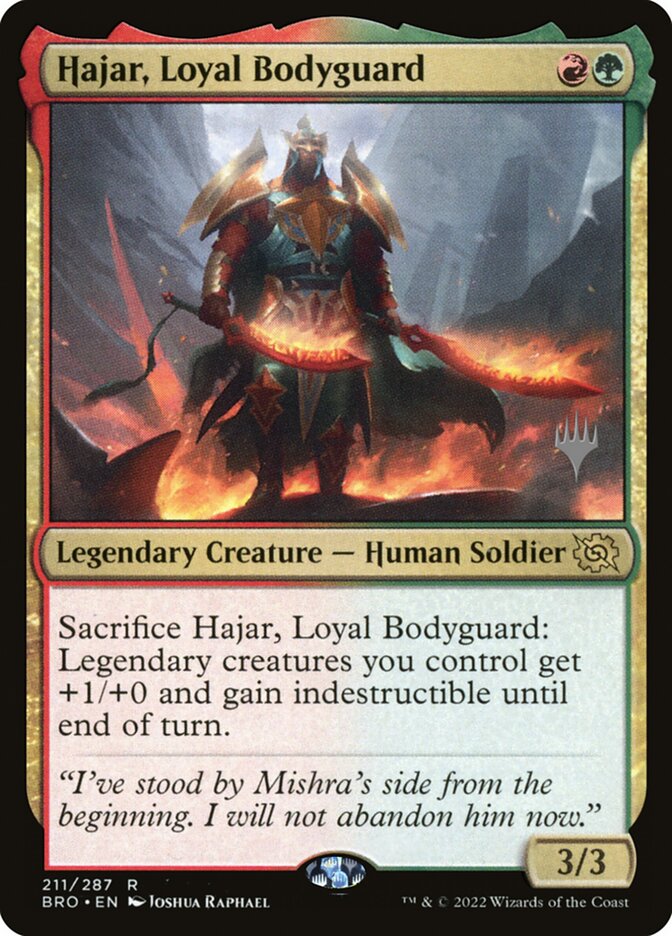 Hajar, Guarda-costas Leal / Hajar, Loyal Bodyguard - Magic: The Gathering - MoxLand