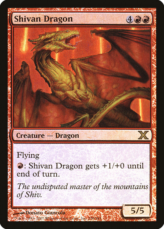 Dragão de Shiv / Shivan Dragon - Magic: The Gathering - MoxLand