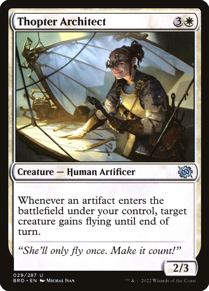 Arquiteta de Tópteros / Thopter Architect - Magic: The Gathering - MoxLand