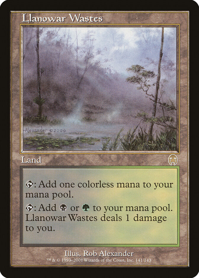 Regiões Agrestes de Llanowar / Llanowar Wastes - Magic: The Gathering - MoxLand