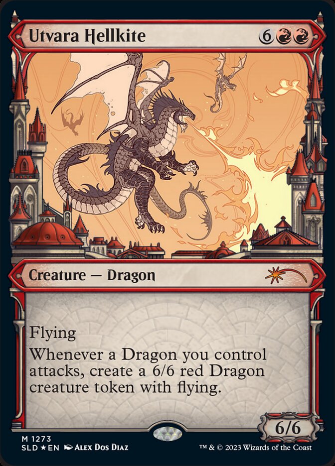Dragão Avérneo de Utvara / Utvara Hellkite - Magic: The Gathering - MoxLand