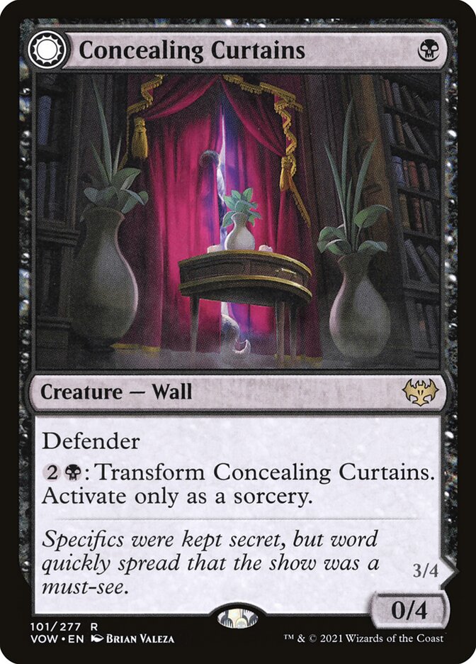 Cortinas Ocultadoras / Concealing Curtains - Magic: The Gathering - MoxLand