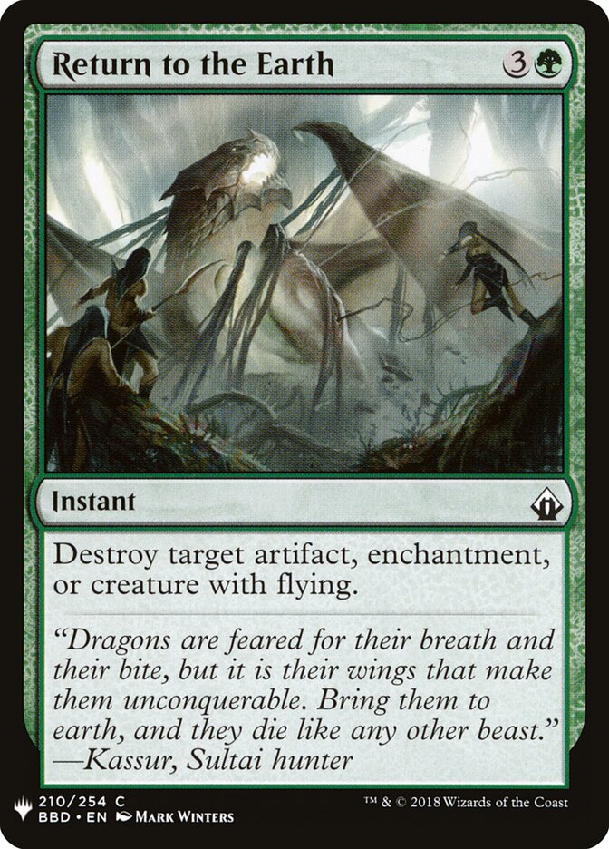 Retornar à Terra / Return to the Earth - Magic: The Gathering - MoxLand