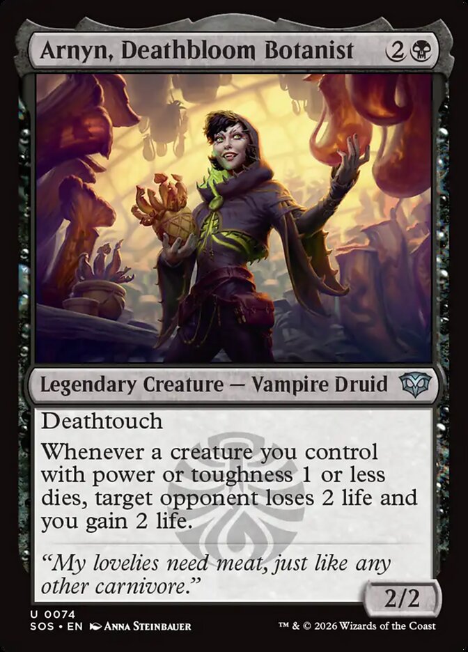 Arnyn, Deathbloom Botanist - Magic: The Gathering - MoxLand