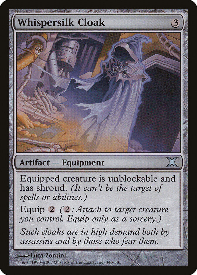 Manto de Seda Ruflante / Whispersilk Cloak - Magic: The Gathering - MoxLand