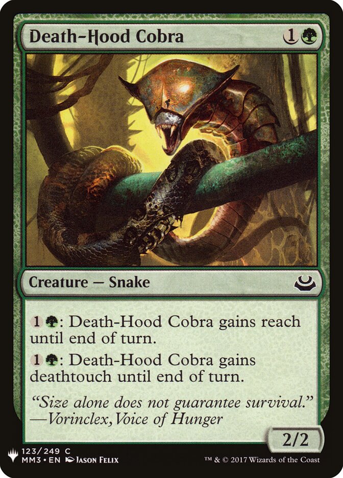 Naja do Capuz Letal / Death-Hood Cobra - Magic: The Gathering - MoxLand