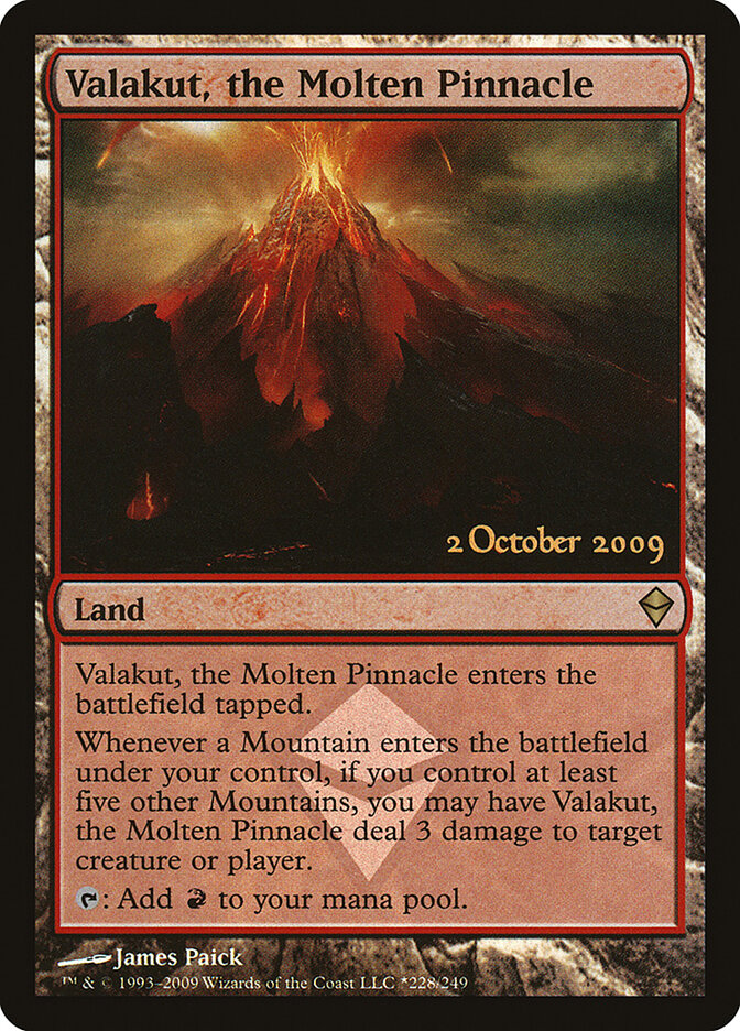 Valakut, o Pináculo Derretido / Valakut, the Molten Pinnacle - Magic: The Gathering - MoxLand