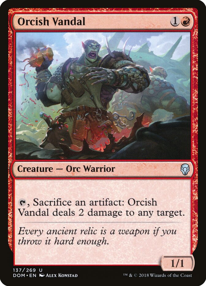 Vândalo Órquico / Orcish Vandal - Magic: The Gathering - MoxLand