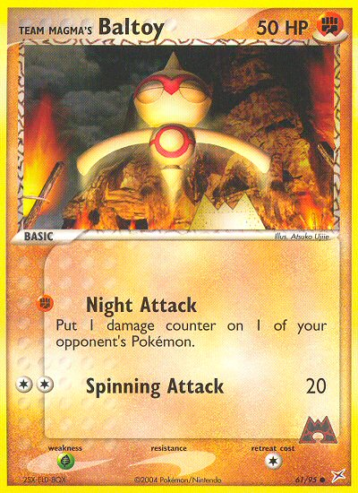 Baltoy da Equipe Magma / Team Magma's Baltoy - MoxLand - MoxLand