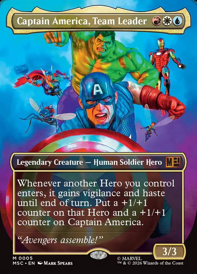 Captain America, Team Leader - Magic: The Gathering - MoxLand