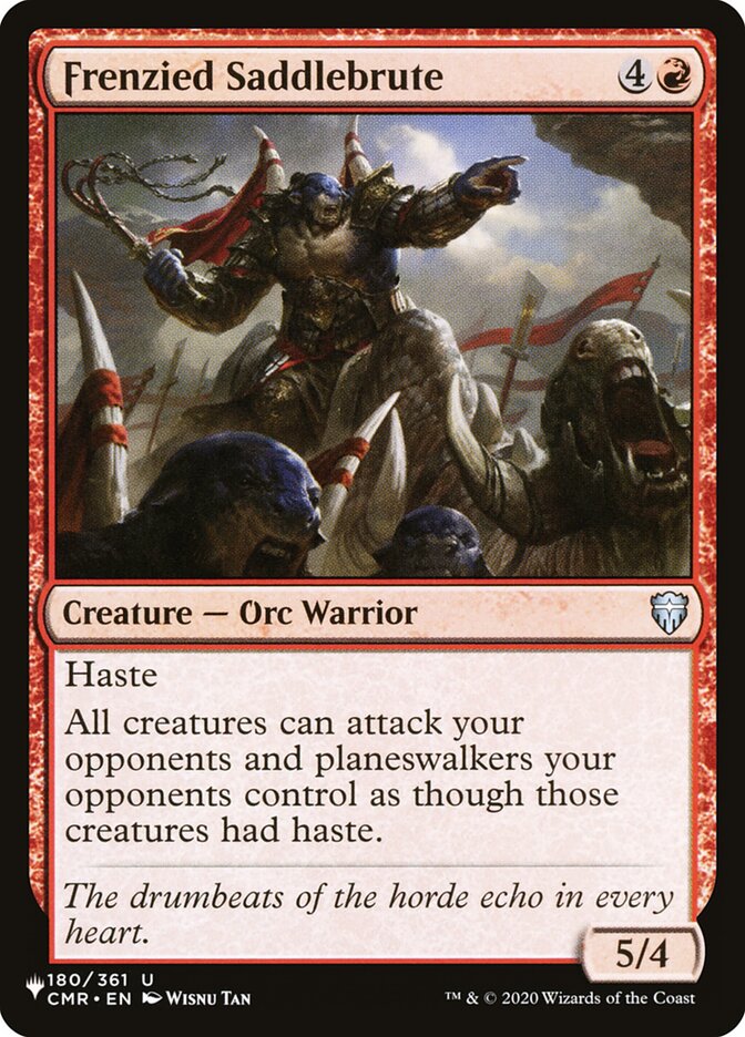 Ginete Bronco Exaltado / Frenzied Saddlebrute - Magic: The Gathering - MoxLand