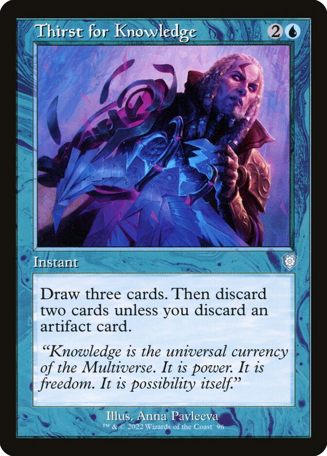 Sede por Conhecimento / Thirst for Knowledge - Magic: The Gathering - MoxLand