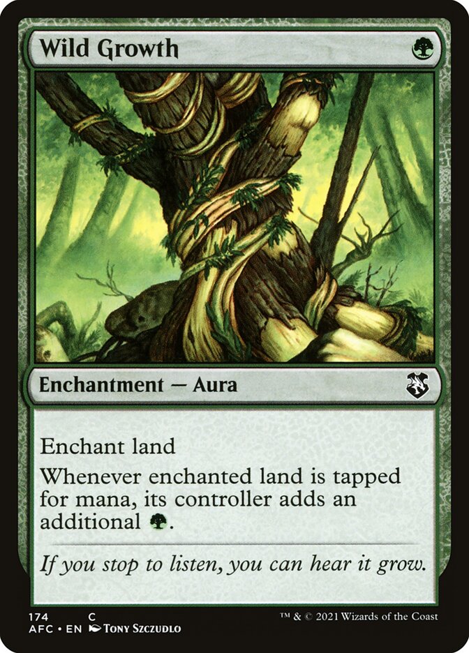 Crescimento Virente / Wild Growth - Magic: The Gathering - MoxLand
