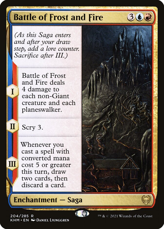 Batalha de Geada e Fogo / Battle of Frost and Fire - Magic: The Gathering - MoxLand