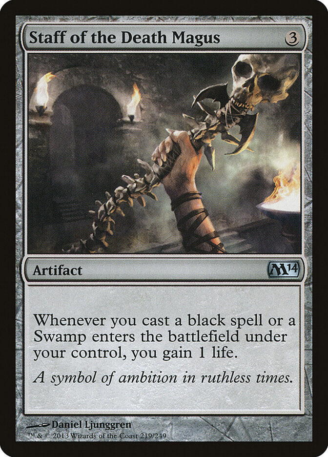 Cajado do Magus da Morte / Staff of the Death Magus - Magic: The Gathering - MoxLand