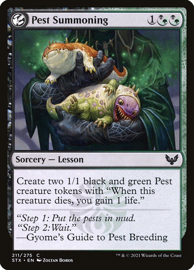 Invocação de Pestes / Pest Summoning - Magic: The Gathering - MoxLand
