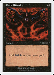 Ritual Sombrio / Dark Ritual - Magic: The Gathering - MoxLand