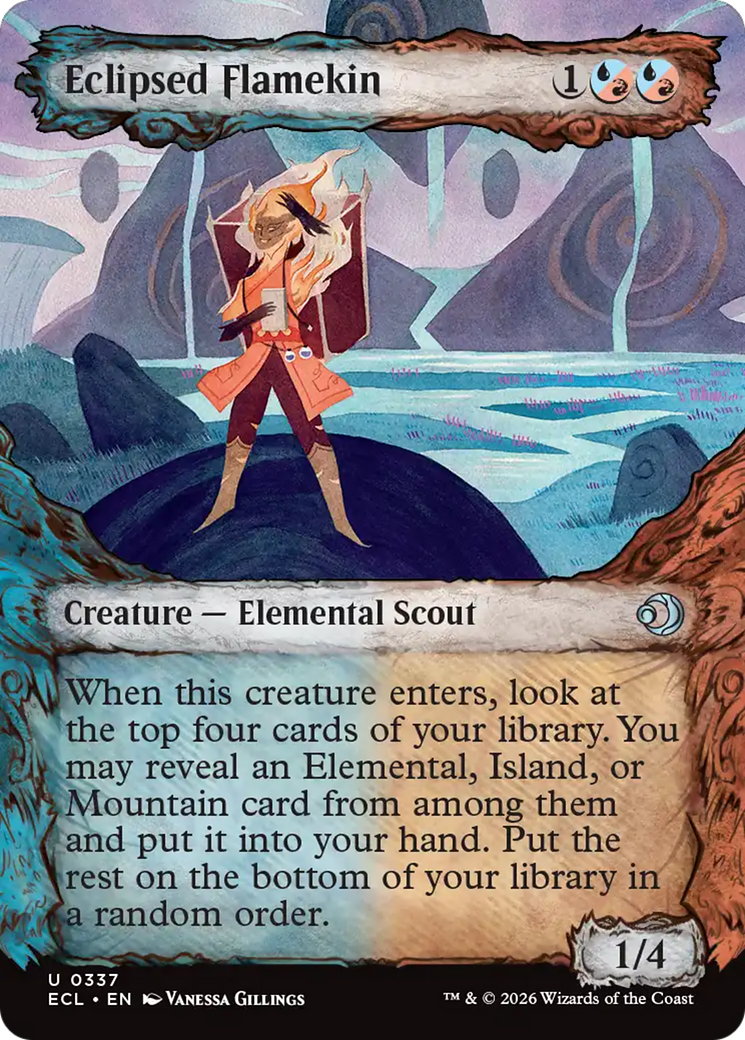 Flamíneo Eclipsado / Eclipsed Flamekin - Magic: The Gathering - MoxLand