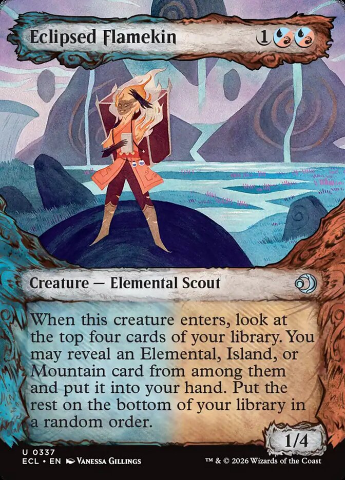 Flamíneo Eclipsado / Eclipsed Flamekin - Magic: The Gathering - MoxLand