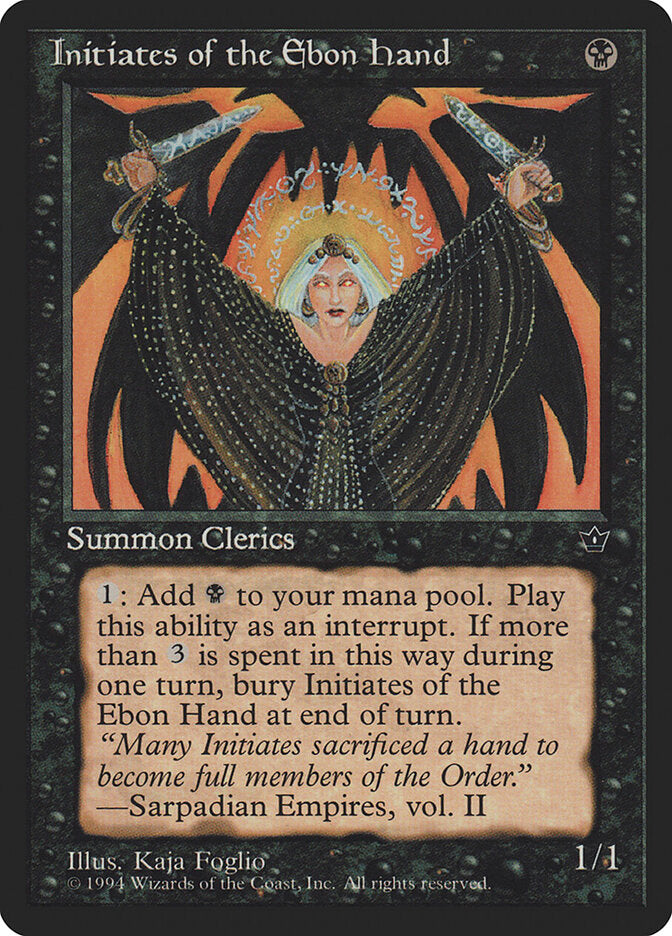 Iniciados da Mão de Ébano / Initiates of the Ebon Hand - Magic: The Gathering - MoxLand