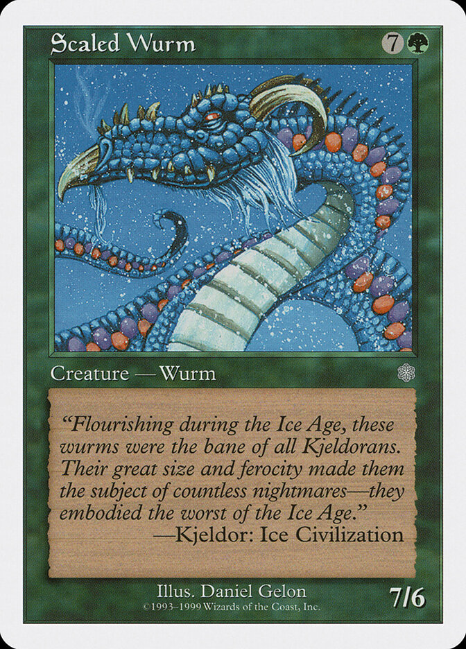 Serpente Terrestre Escamada / Scaled Wurm - Magic: The Gathering - MoxLand