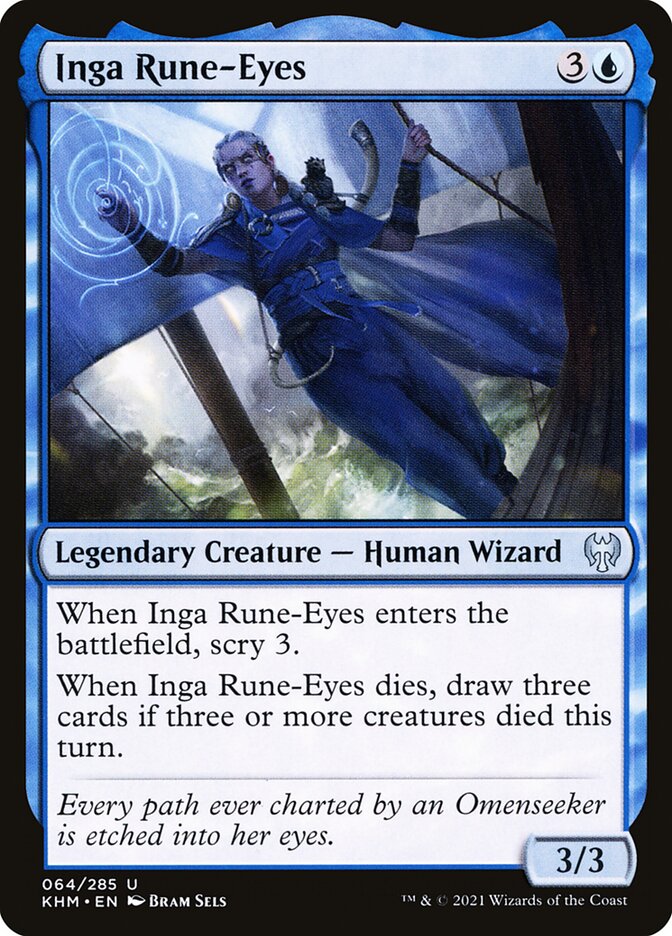 Inga Olhos Rúnicos / Inga Rune-Eyes - Magic: The Gathering - MoxLand