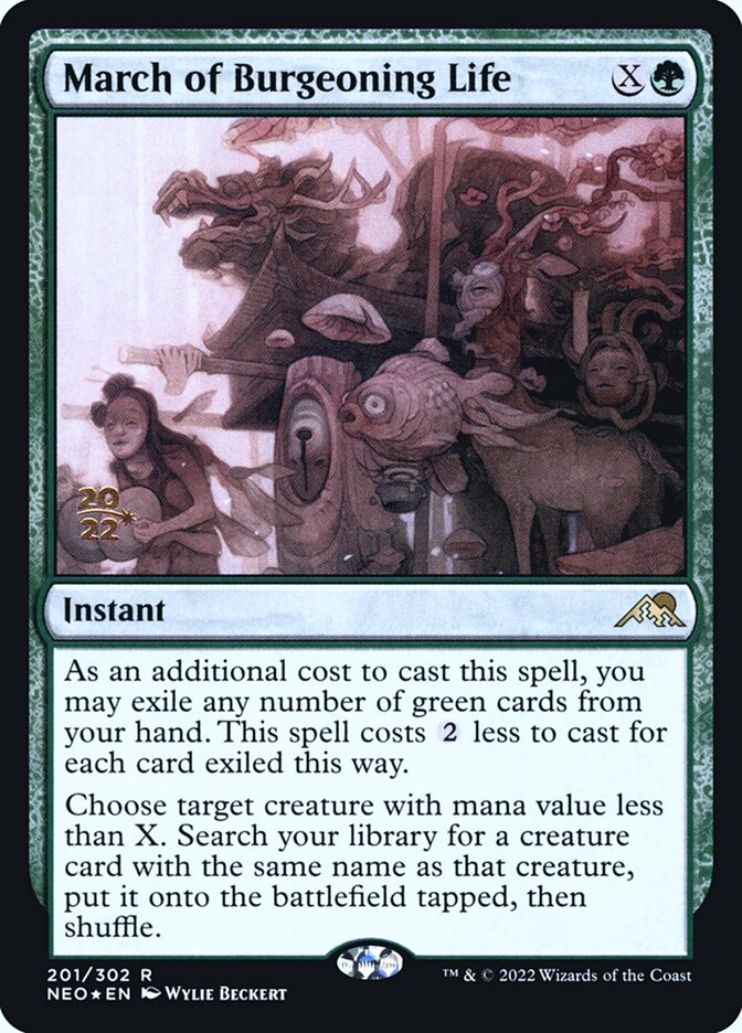Marcha da Vida Florescente / March of Burgeoning Life - Magic: The Gathering - MoxLand