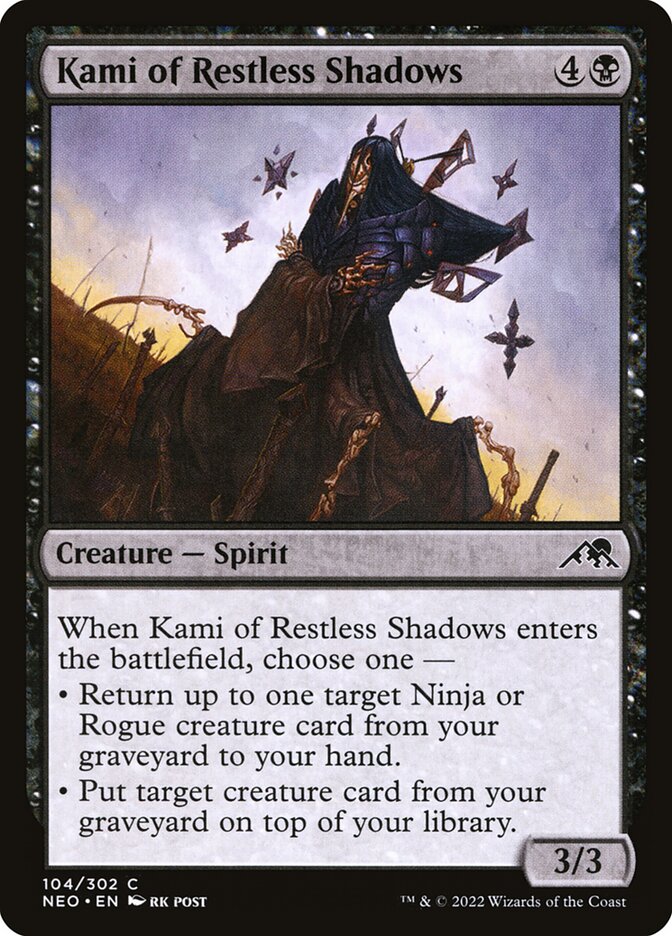 Kami das Sombras Inquietas / Kami of Restless Shadows - Magic: The Gathering - MoxLand