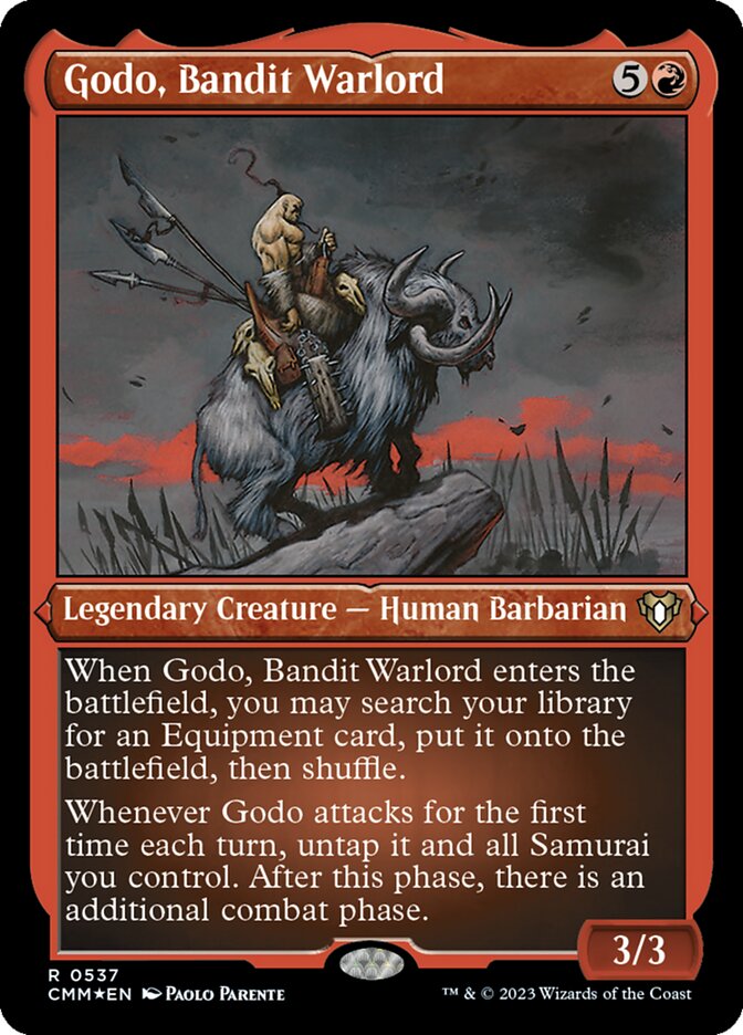 Godo, Bandido Senhor da Guerra / Godo, Bandit Warlord - Magic: The Gathering - MoxLand