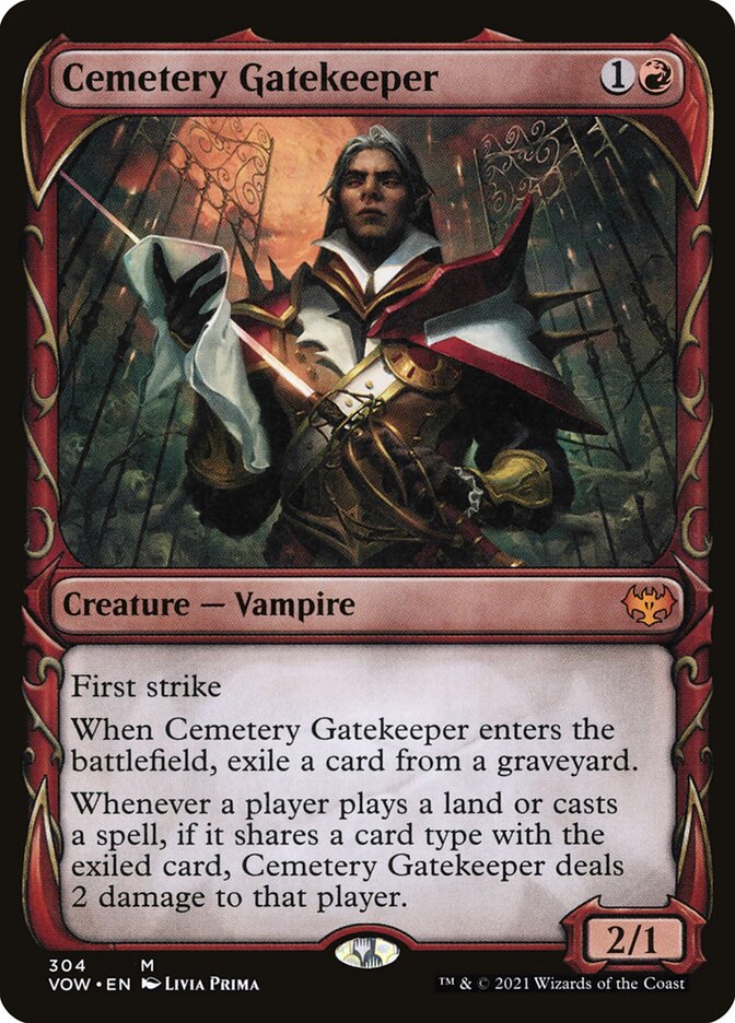 Porteiro do Sepulcrário / Cemetery Gatekeeper - Magic: The Gathering - MoxLand