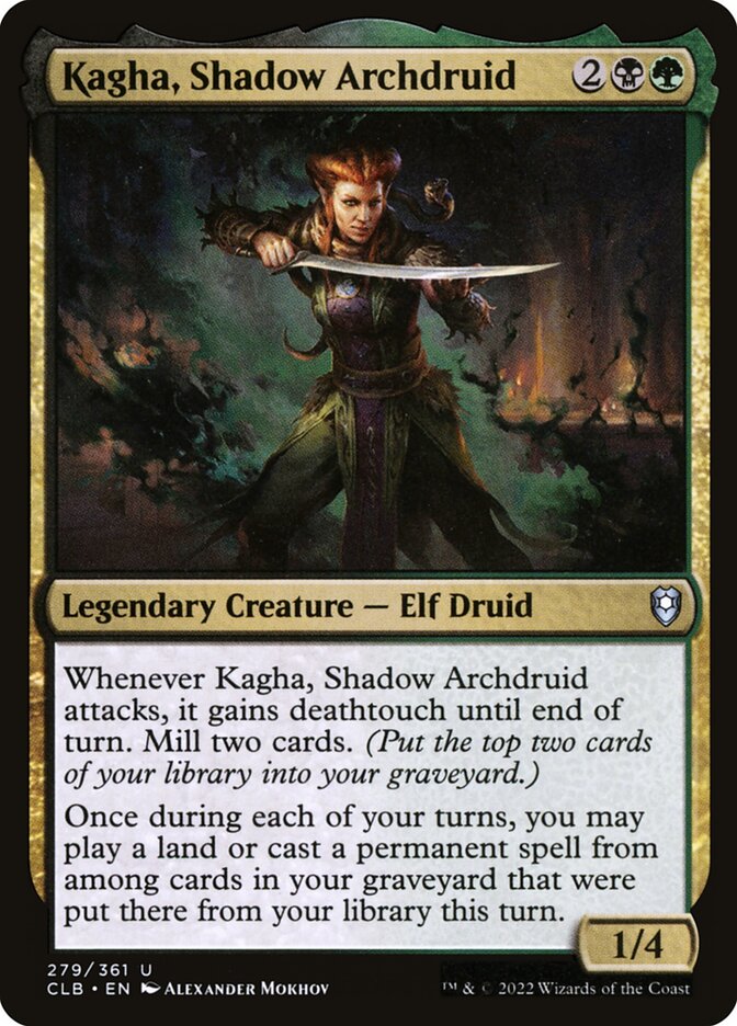 Kagra, Arquidruida das Sombras / Kagha, Shadow Archdruid - Magic: The Gathering - MoxLand