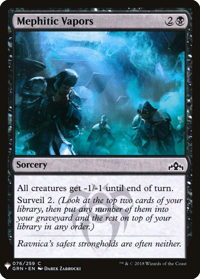 Vapores Mefíticos / Mephitic Vapors - Magic: The Gathering - MoxLand